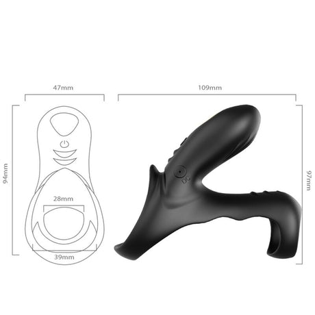 Armony - Ranger Doppelvibratorring für Paare Schwarz