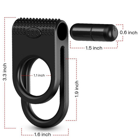 Armony - Twins Doppel-Vibratorring für Paare Schwarz