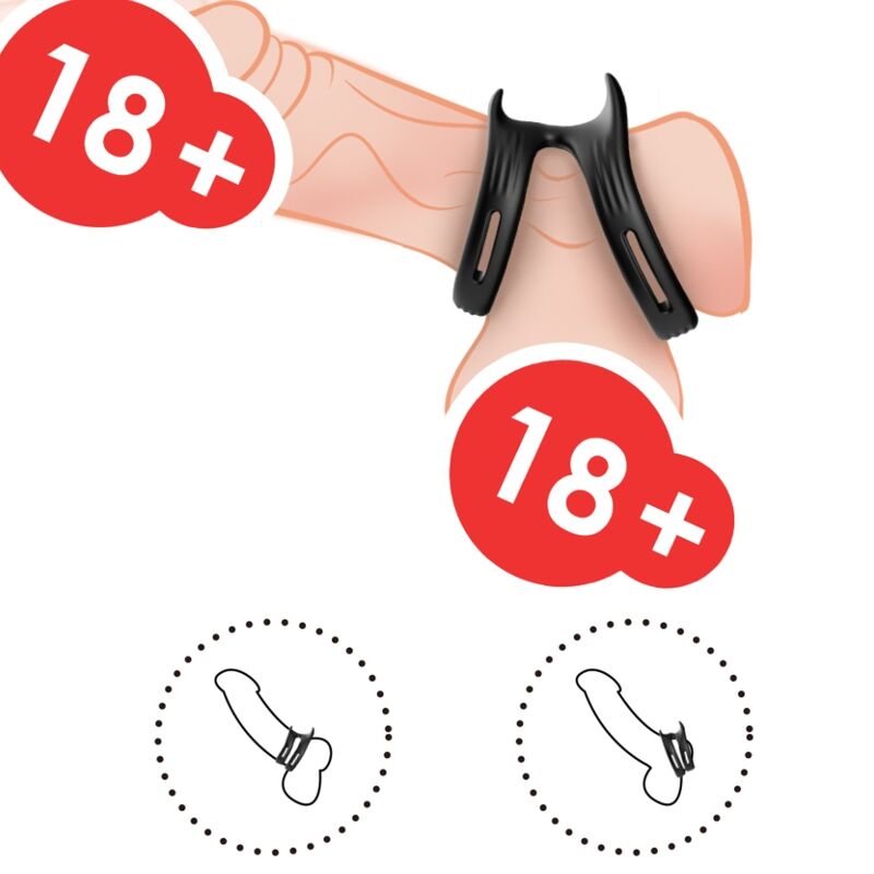 Armony - Dualring Doppelter Elastischer Ring Schwarz