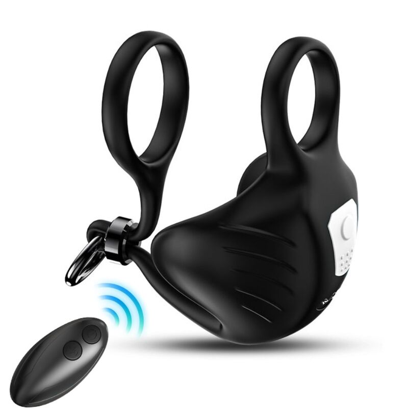 Armony - Manta Scrotum Vibrator Ring Fernbedienung Schwarz