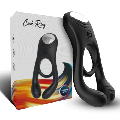 Armony - Veyron Doppelvibrator-Ringspielzeug für Paare Schwarz