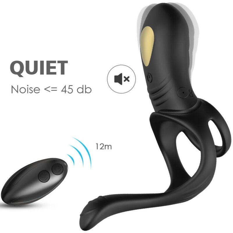 Armony - Joy Jumper Ringvibrator für Paare & Analplug Fernbedienung Schwarz
