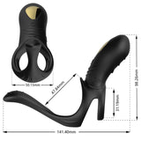 Armony - Joy Jumper Ringvibrator für Paare & Analplug Fernbedienung Schwarz