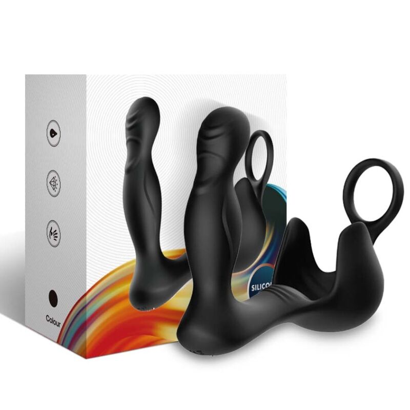 Armony - Surround Vibrator Anal & Stimulator Hoden & Ring Fernbedienung Schwarz