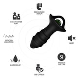 Armony - Kylin Fingervibrator & Analplug Fernbedienung Schwarz
