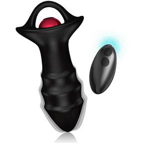 Armony - Kylin Fingervibrator & Analplug Fernbedienung Schwarz