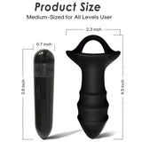 Armony - Kylin Fingervibrator & Analplug Fernbedienung Schwarz