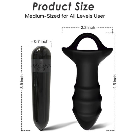 Armony - Kylin Fingervibrator & Analplug Fernbedienung Schwarz