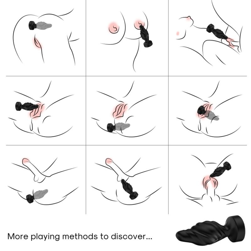 Armony - Vibrator & Analplug Fernbedienung Schwarz