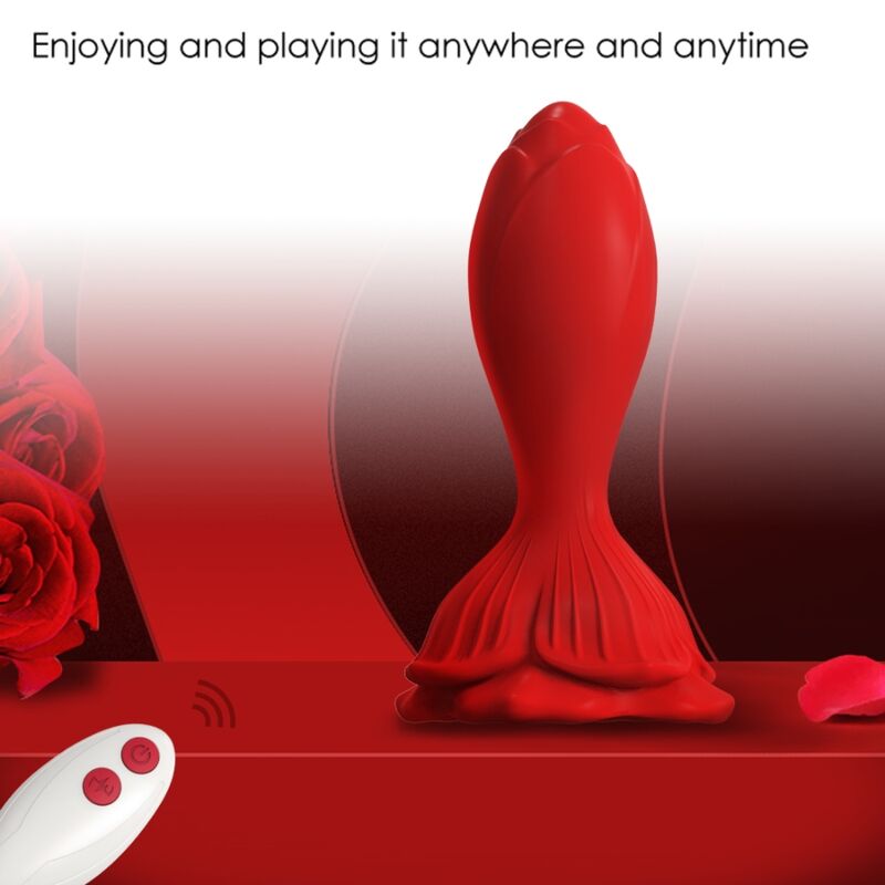Armony - Rosa Vibrator & Analplug Kleine Fernbedienung Rot