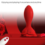 Armony - Rosa Vibrator & Analplug Kleine Fernbedienung Rot