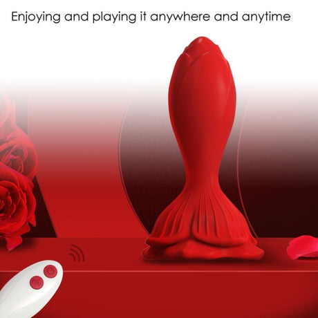 Armony - Rosa Vibrator & Analplug Kleine Fernbedienung Rot