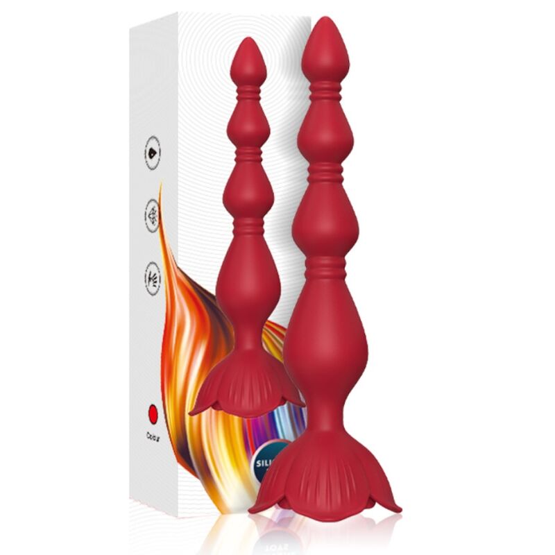 Armony - Rosa Vibrator Pagoda & Anal Plug Rot
