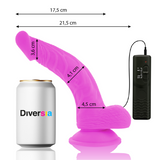 Diversia - Flexibler Vibrierender Dildo Lila 21.5 cm-x-4.5 cm