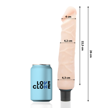 Loveclone - Jansen Selbstschmierender Vibrator 26 cm-x-4.2 cm