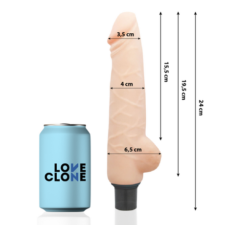 Loveclone - Harald Selbstschmierender Vibrator 24 cm-x-4 cm