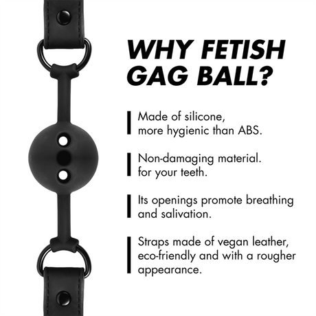 Fesselset Atmungsaktiver Ballknopf aus Silikon.3