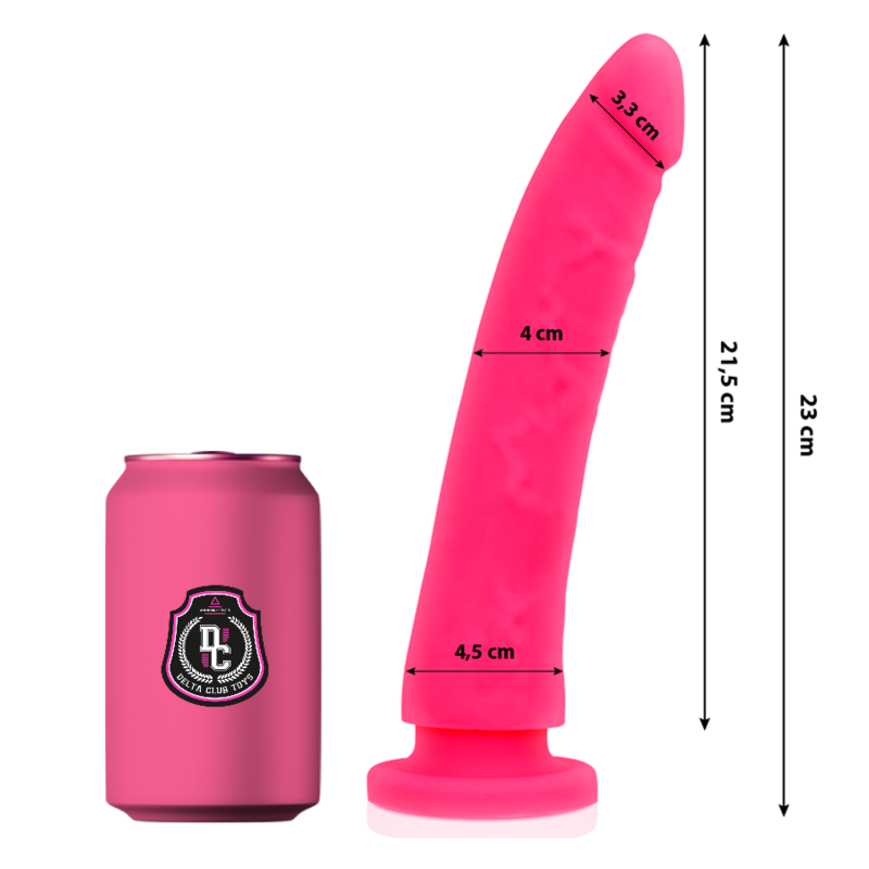 Delta Club - Toys Rosa Dildo Medizinisches Silikon 23 cm-x-4.5 cm