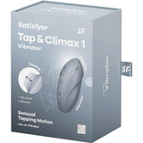 Satisfyer - Tap & Climax 1 Auflegvibrator Grau