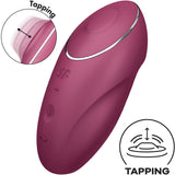 Satisfyer - Tap & Climax 1 Auflegvibrator Rot
