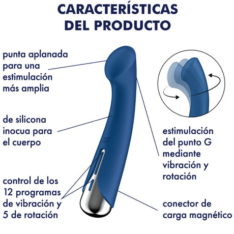 Satisfyer - Spinning g-Sport 1 Rotator Vibrator Blau