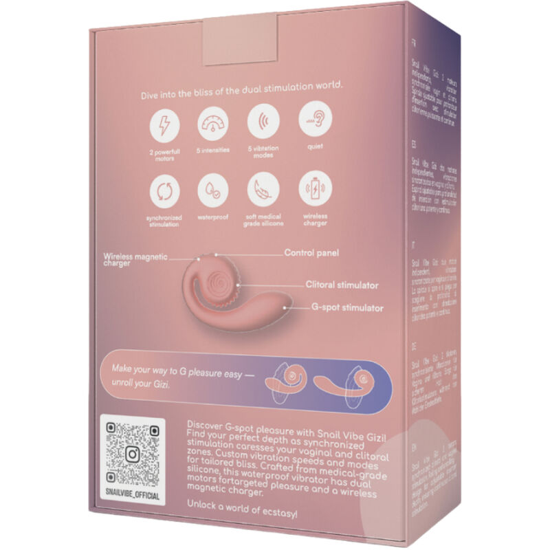 Snail Vibe - Gizi Dual Stimulator Rosa