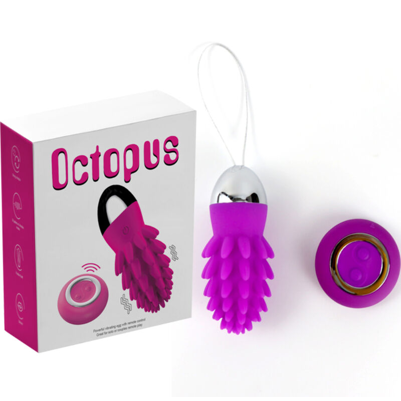 Armony - Octopus Cactus Vibrierendes Ei Violet Fernbedienung