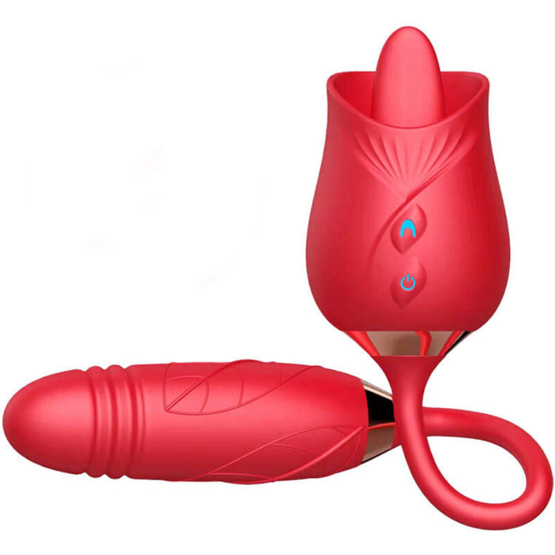 Armony - Delight Blumenvibrator & Stoßung mit Roter Zunge