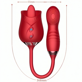 Armony - Delight Flower Vibrator & Bumping mit Roter Zunge