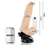 Basecock - Artikulierbarer Vibrator Natürlich mit Fernbedienung 21 cm-x-5 cm