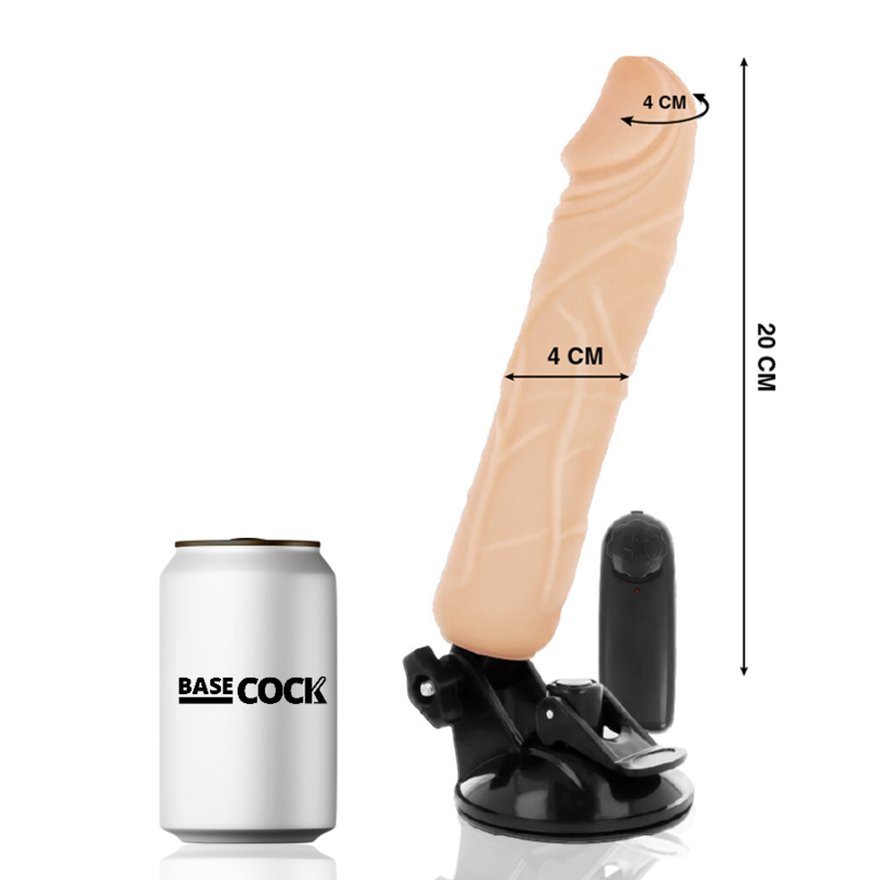 Basecock - Realistischer Vibrator mit Fernbedienung Natürlicher 20 cm-x-4 cm