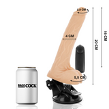 Basecock - Realistischer Vibrator mit Fernbedienung mit Hoden 20 cm-x-4 cm