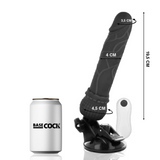 Basecock - Realistischer Vibrator mit Fernbedienung Schwarz 19.5 cm-x-4 cm