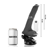 Basecock - Realistischer Vibrator mit Fernbedienung Schwarz 19 cm-x-4 cm