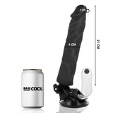 Basecock - Realistischer Vibrator mit Fernbedienung Schwarz 21 cm-x-4 cm