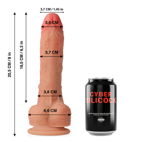 Cyber Silicock - Connor Ultra Realistisches. Weiches Flüssige Silikon 20.5 cm-x-3.7 cm