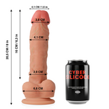 Cyber Silicock - Ultra-Realistischer. Weicher Flüssiger Silikon-Dong 20.5 cm-x-4.1 cm