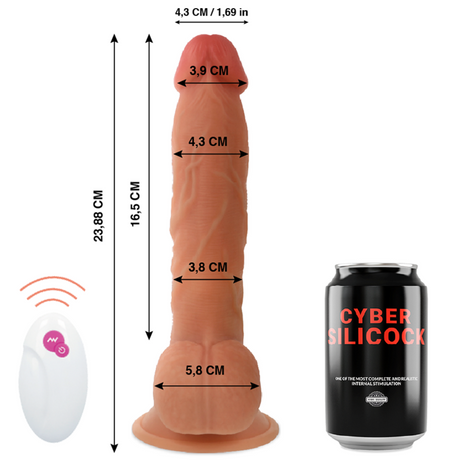 Cyber Silicock - Fernbedienung Realistisch Mr John 23.88 cm-x-4.3 cm