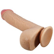 Realistischer Dildo Sliding-Skin-Serie mit Saugnapf Hautfarbe 23,4 cm