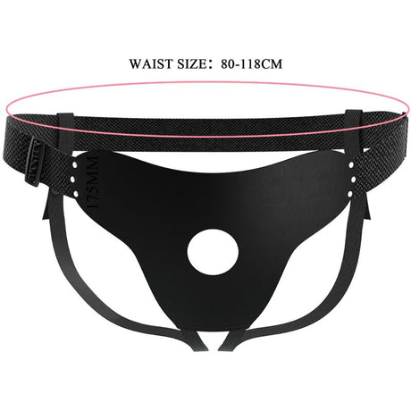 Strap-on Love Spell Verstellbares Gurt-Gurt-Ergänzung Schwarz