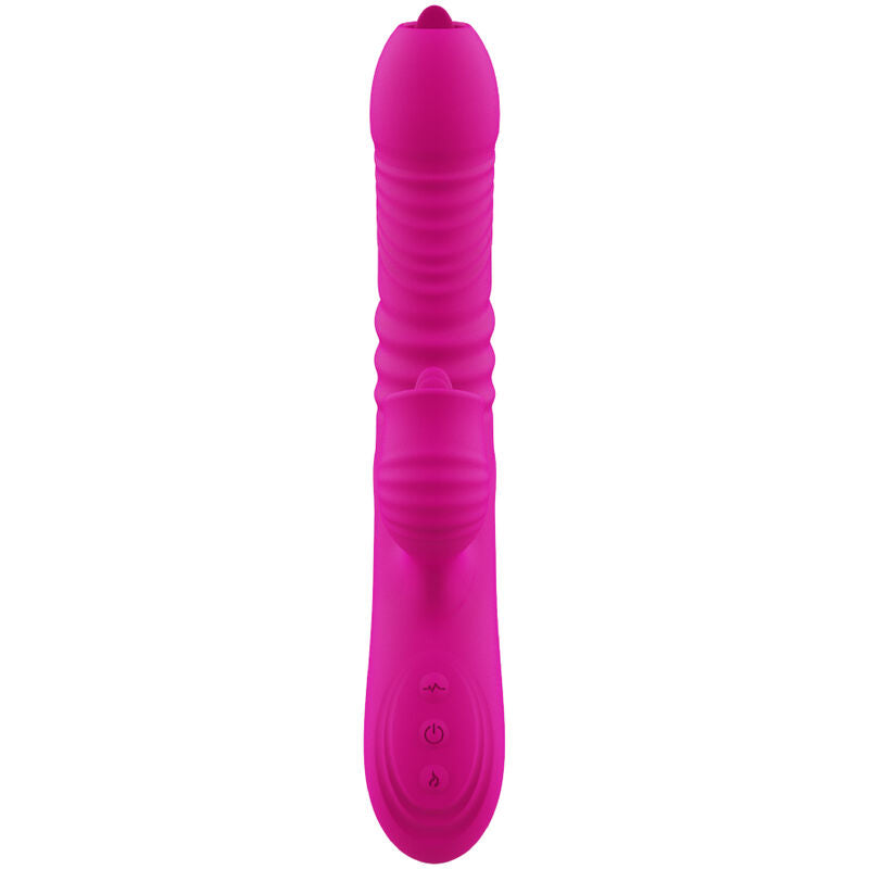 Armony - Fanny Multifunktions-Doppelzungenvibrator Fuchsia Wärmeeffekt