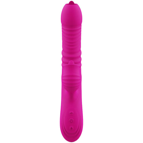 Armony - Fanny Multifunktions-Doppelzungenvibrator Fuchsia Wärmeeffekt