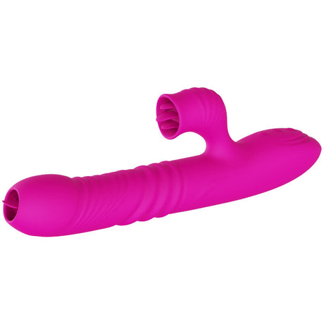 Armony - Fanny Multifunktions-Doppelzungenvibrator Fuchsia Wärmeeffekt