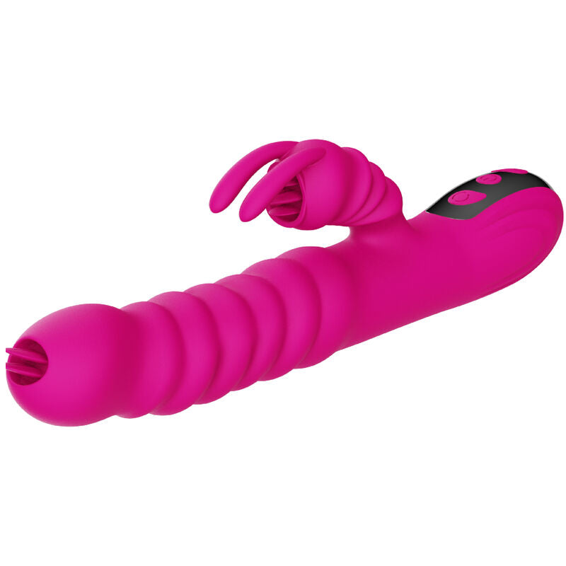 Armony - Rabbit Doppelzunge Multifunktionsvibrator Fuchsia Wrmeeffekt