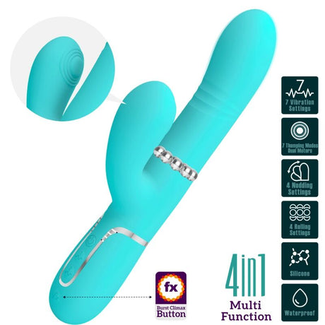 Pretty Love - Multifunktions-g-Spot-Vibrator Aqua Grün