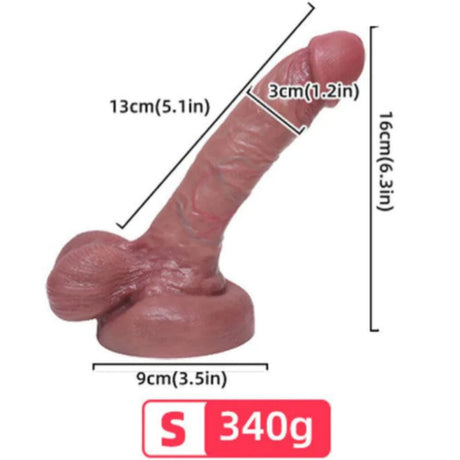 Realistischer Dildo Realistischer Flüssigsilikondildo 13 cm.1