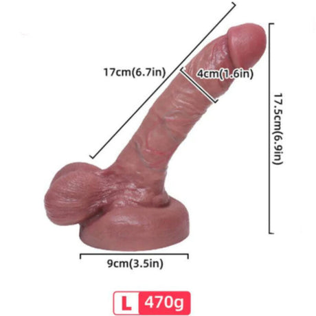 Realistischer Dildo Realistischer Flüssigsilikondildo 17 cm