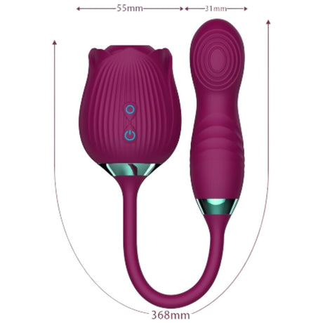 Sextoy Delight Flower Saugen & Stossen Violett.1