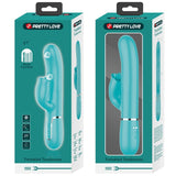 Pretty Love - Kaninchenvibrator mit Leckendem Aquagrün