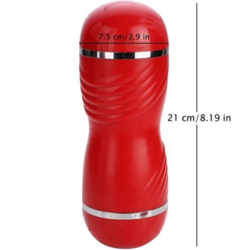 Armony - Doppelter Vagina- und Mund-Roter Masturbator